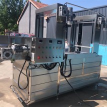 全自動不銹鋼豆泡果蔬脆油炸機流水線設(shè)備PJ-081 鵬鈞